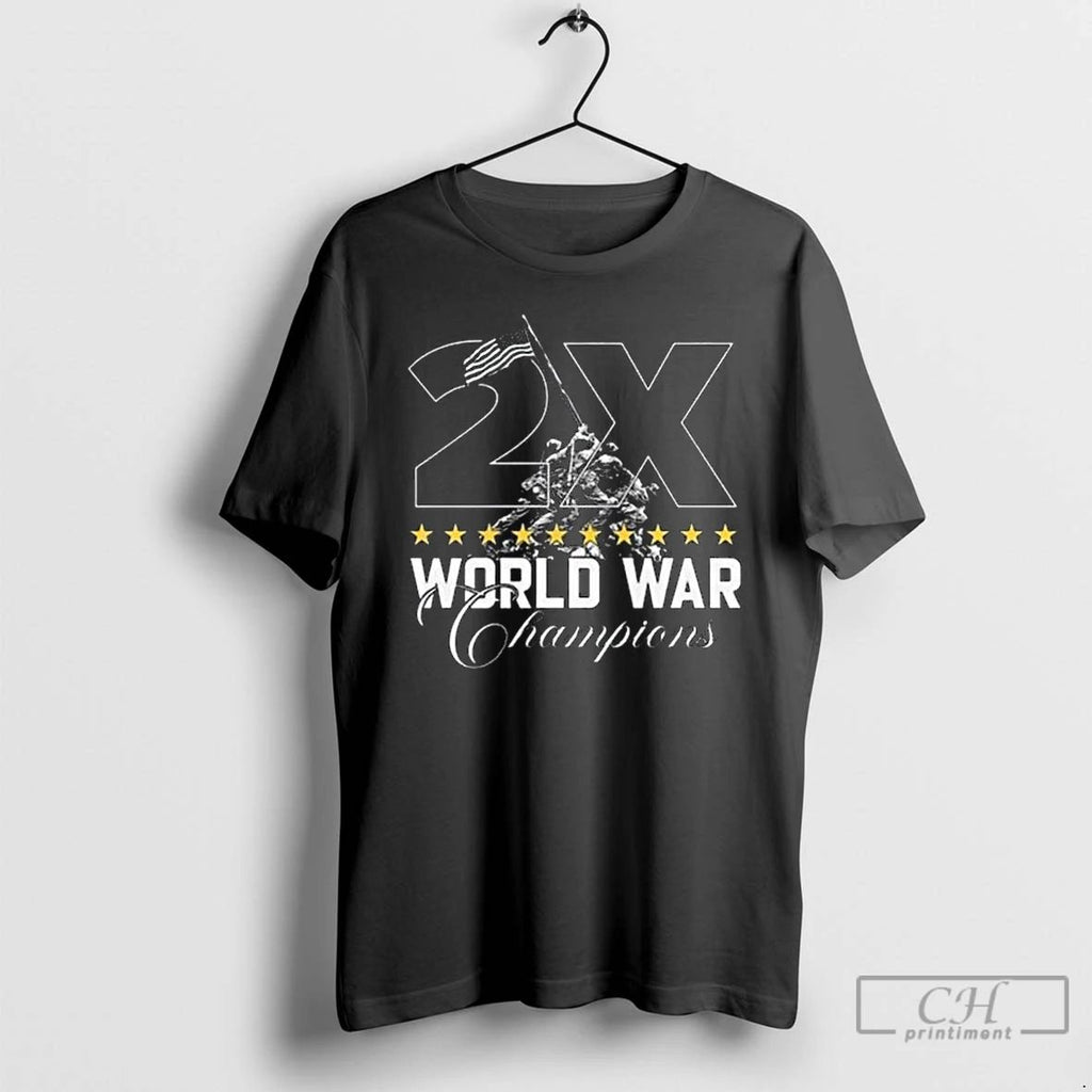 Classic Veterans Day 2025 2x World Champ Long Sleve T Shirts