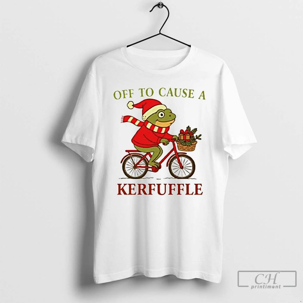 Classic Off To Cause A Kerfuffle Frog Christmas Ornaments T Shirts