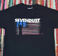 VTG 2002 Sevendust Band American Flag Black S to 5XL Tee Shirt TU1851