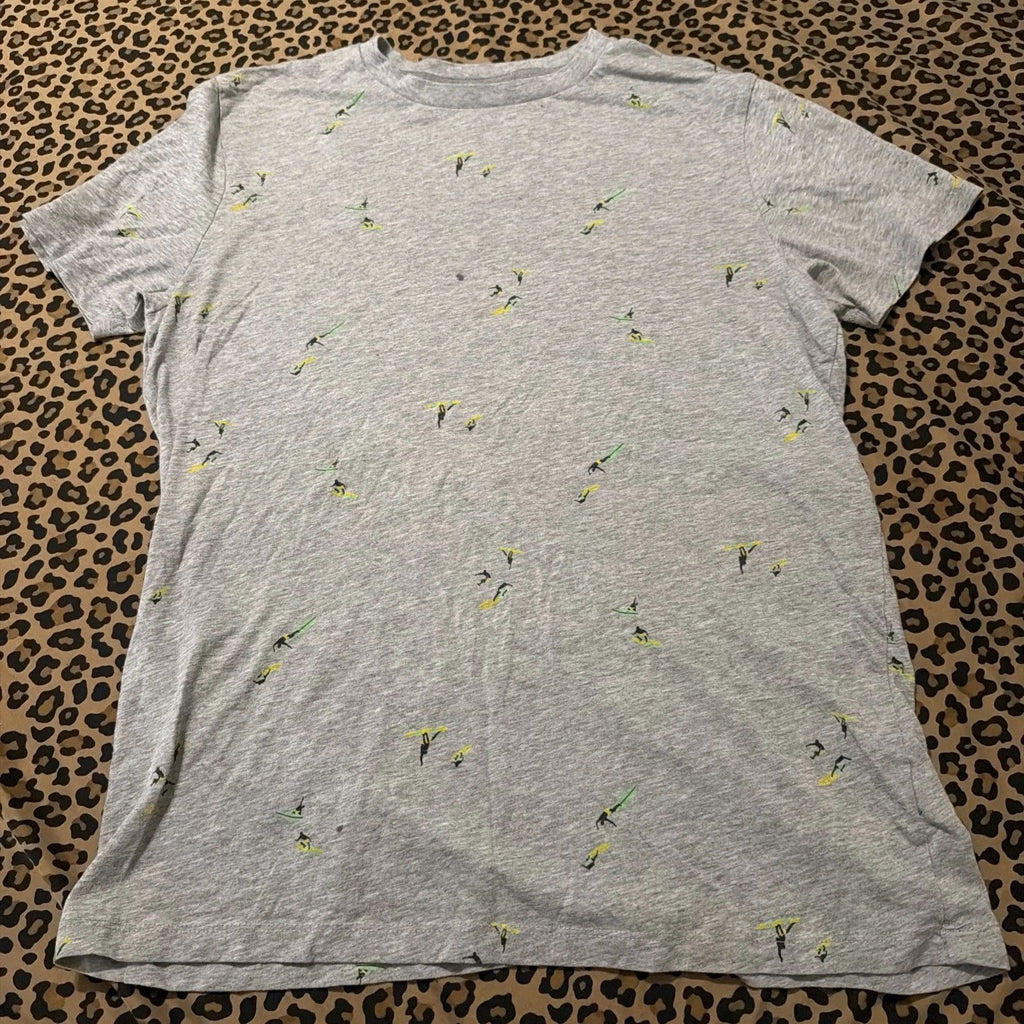 Old Navy Men Size M Gray Surfer T Shirt