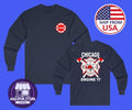 Chicago Fire Department Men's Navy Size S-2XL