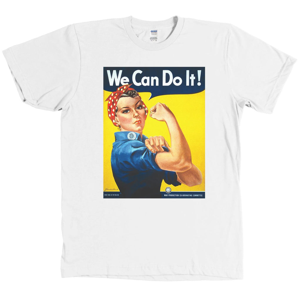 We Can Do It! Rosie the Riveter American Wartime Propaganda Shirt WWII Tee NEW