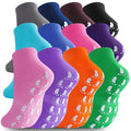 Pilates socks for women，Non Slip Grippy Ankle Socks for Yoga Barre Hospital S...