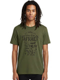 When-I-Am-Afraid Mens Graphic Tee, 100% Cotton, Casual Summer Wear