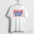 Classic Justice For Charlie Kirk White T Shirts