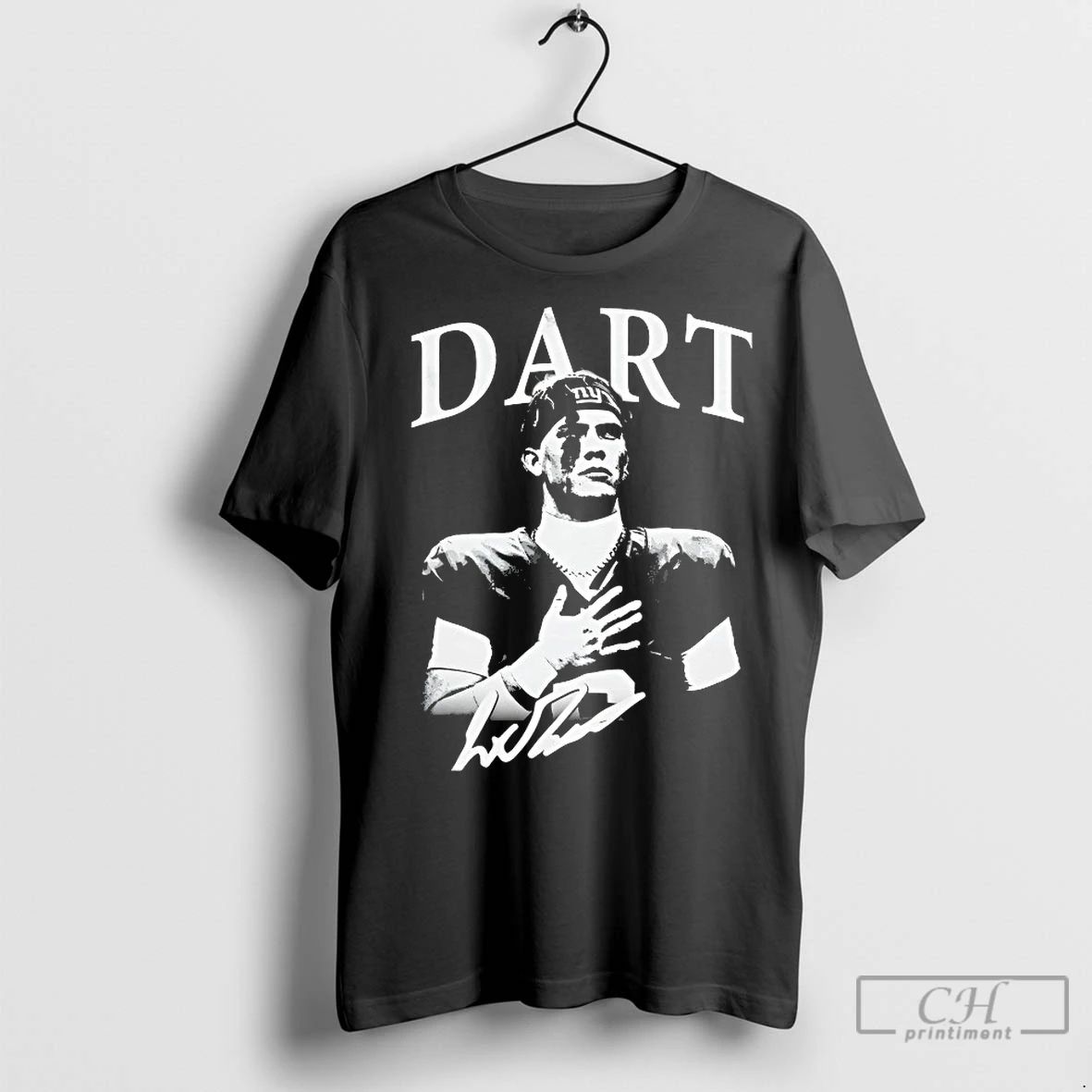 Premium Jaxson Dart New York Giants Signature Vintage