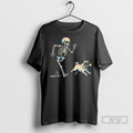 Officials Skeleton Chasing Pug Halloween Dog Mom Pug T Shirts