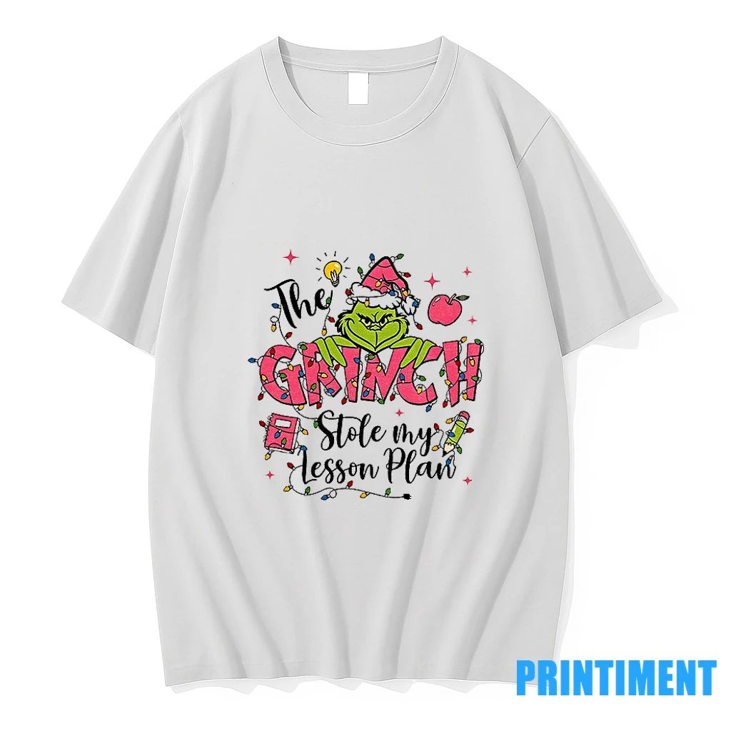 Pink Grinch Teacher Christmas Stole My Lesson Plan Tshirts Sweater