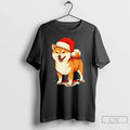 Classic Shiba Inu Christmas Hat T Shirts