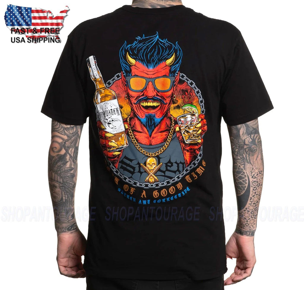 Sullen Art Collective Helluva Time Premium SCM6426 Short Sleeve T-shirt For Men