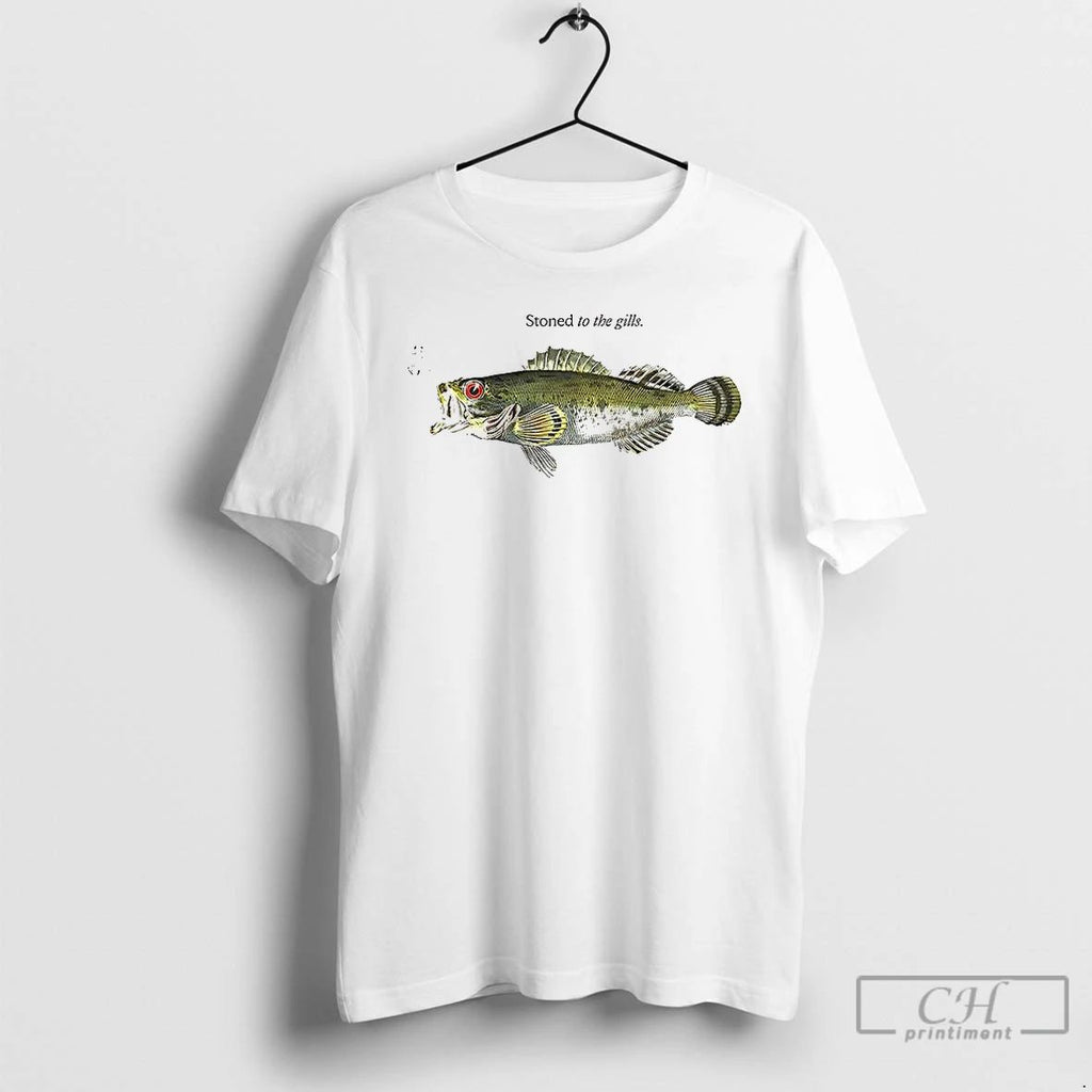 Classic Stoned To The Gills Red Eyed Bass Meme T Shirts