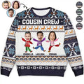 Custom Photo Cousin Crew Family - Personalized Unisex Ugly Sweater