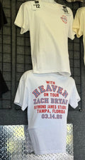 Zach Bryan Tour With Heaven On Tour Mar 14 2026 Tampa Fl T-Shirt