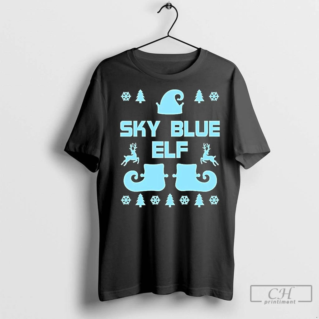 Classic Sky Blue Elf Christmas
