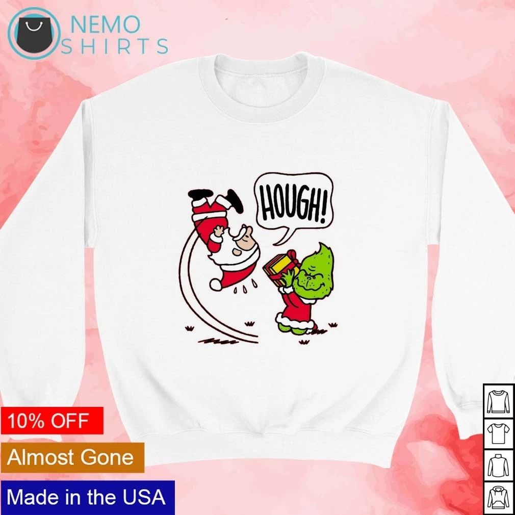 The Grinch Hough Christmas Santa Claus Holiday shirt