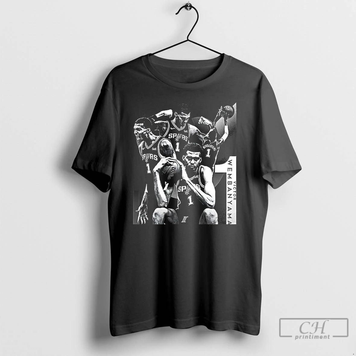 Classic Victor Wembanyama San Antonio Spurs Nba Player Collage T Shirts