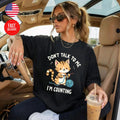 Cat Countintg T-Shirt Cute Kitty Lover Gift Graphic Tee S-4XL