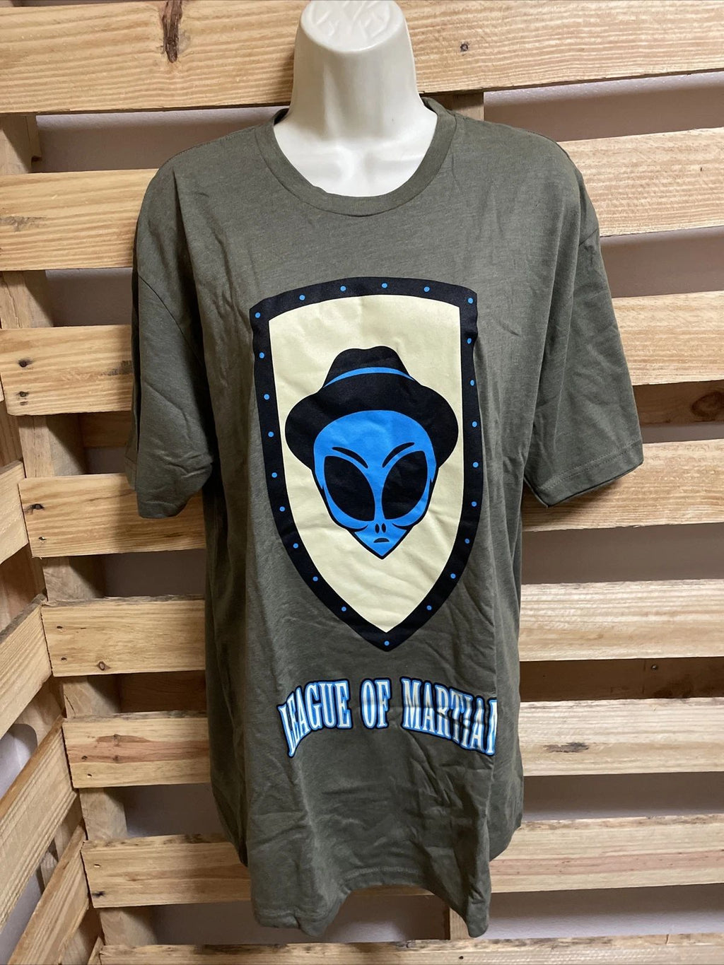 NEW League of Martians Green T-Shirt Men's Size XL KG JD