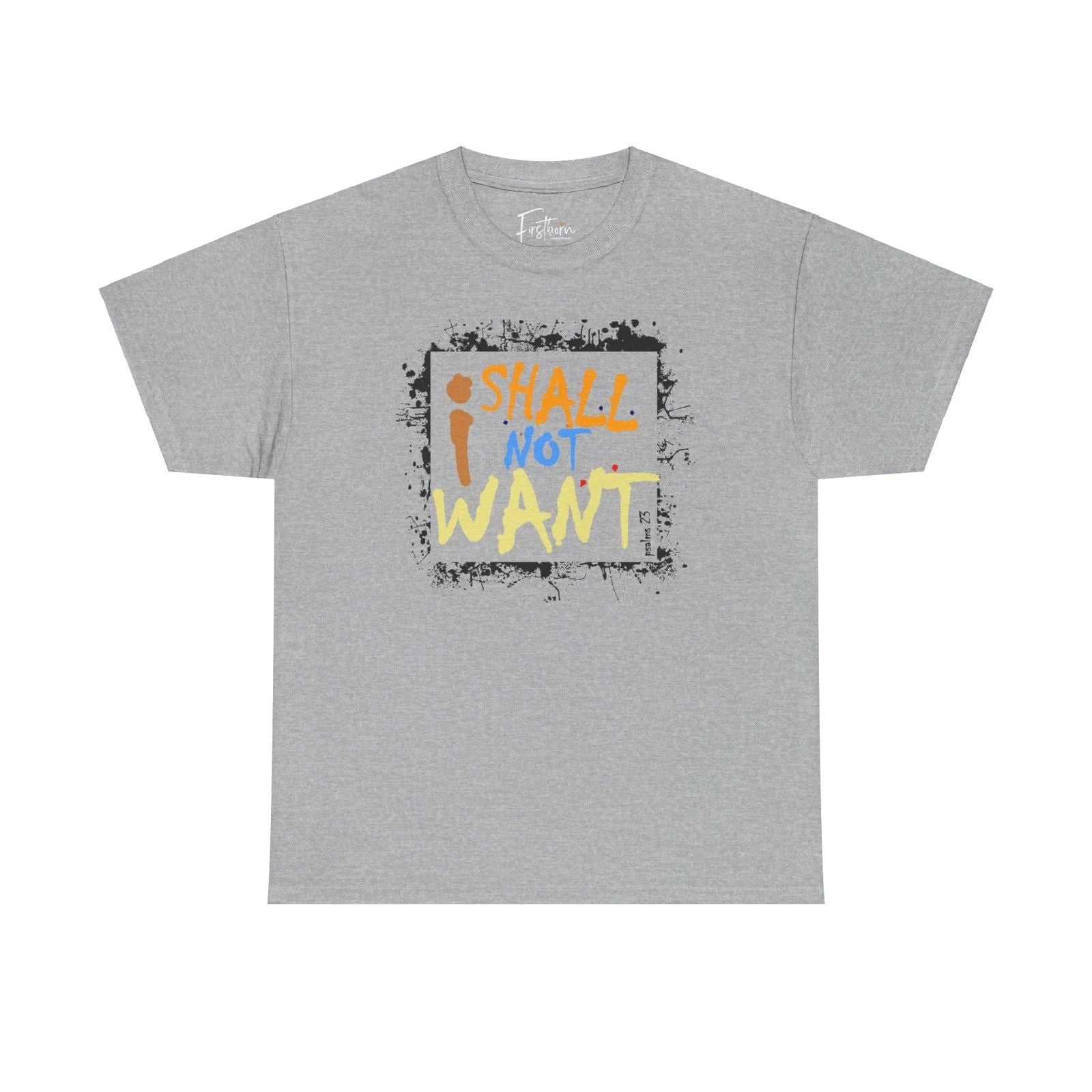 I SHALL NOT WANT Inspirational T-Shirt, Motivational Shirt