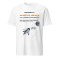 Artemis II Funny T-Shirt Moon Mission Space Humor Minimal Graphic Tee Gifts