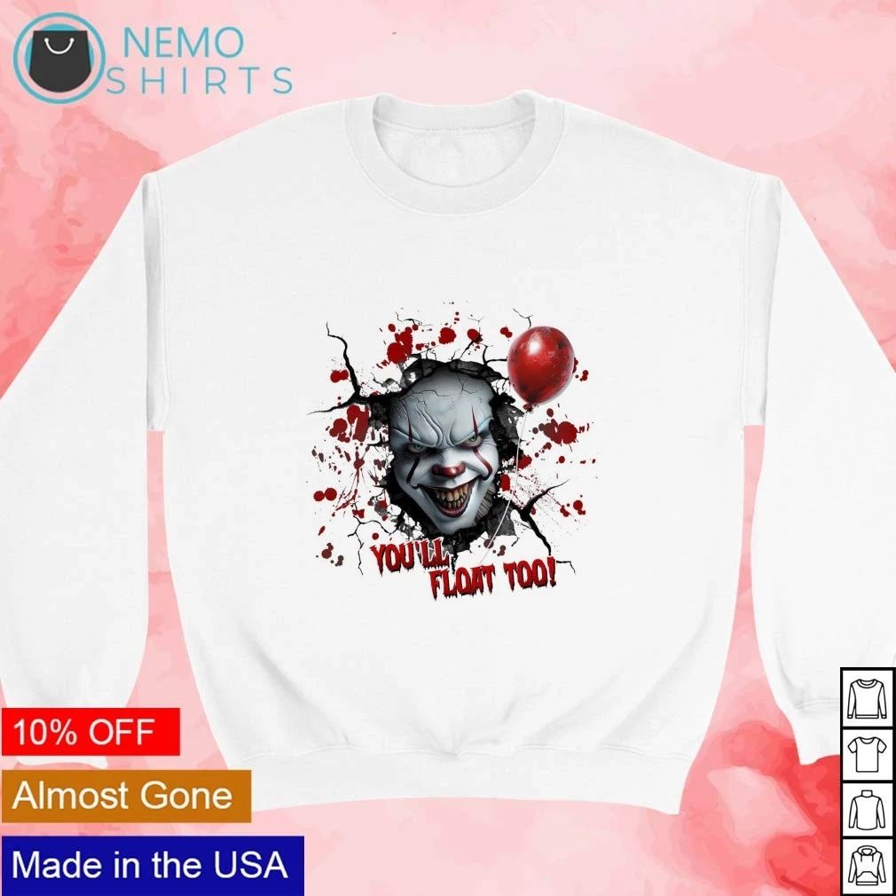 Pennywise IT You’ll Float Too IT Horror Halloween shirt