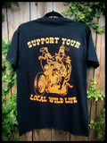 SUPPORT YOUR LOCAL WILD LIFE motorcycle biker shirt vintage chopper harley david