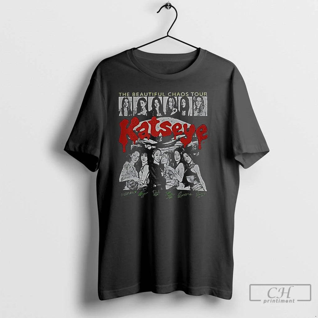 Classic Katseye The Beautiful Chaos Tour T Shirts