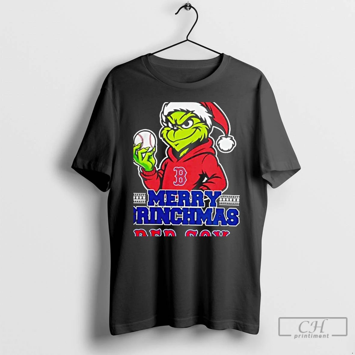 Classic Grinch X Boston Red Sox Merry Grinchmas T Shirts