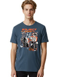 Reject-Grit-And-Noise Mens Graphic Tee, 100% Cotton, Casual Summer Wear
