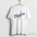 Classic Los Angeles Dodgers 2025 World Champions Parody Logo T Shirts