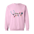 Christmas Stethoscope Sweatshirt, Nursing Sweatshirt, Cute Christmas Sweater, Ch