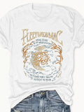 Aesthetic Moon Shirt Vintage Lunar Graphic Casual Streetwear Tee