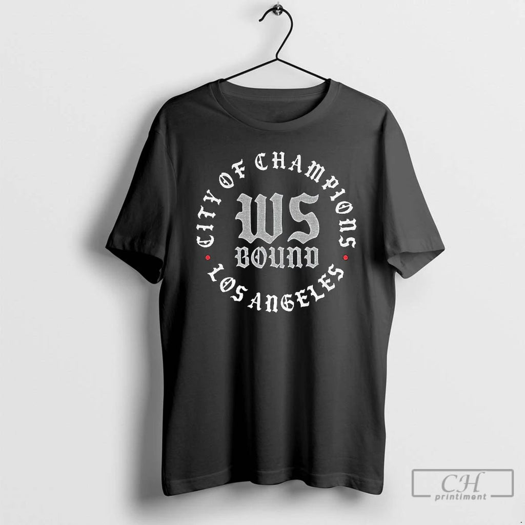 Classic Los Angeles Dodgers World Series Bound City Of Champions T Shirts