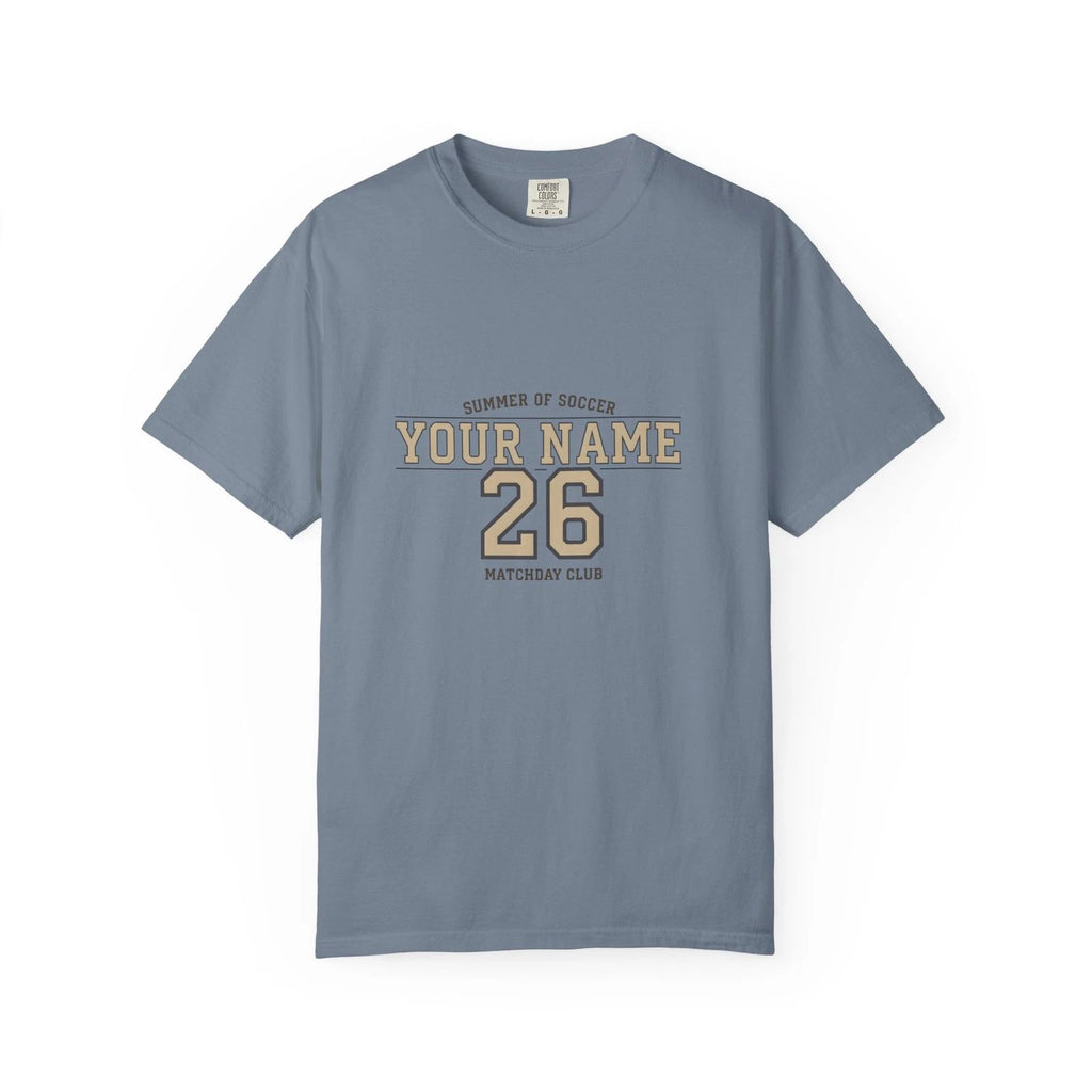 Custom Matchday Soccer Shirt | Personalized Name & Number Football Club Tee |