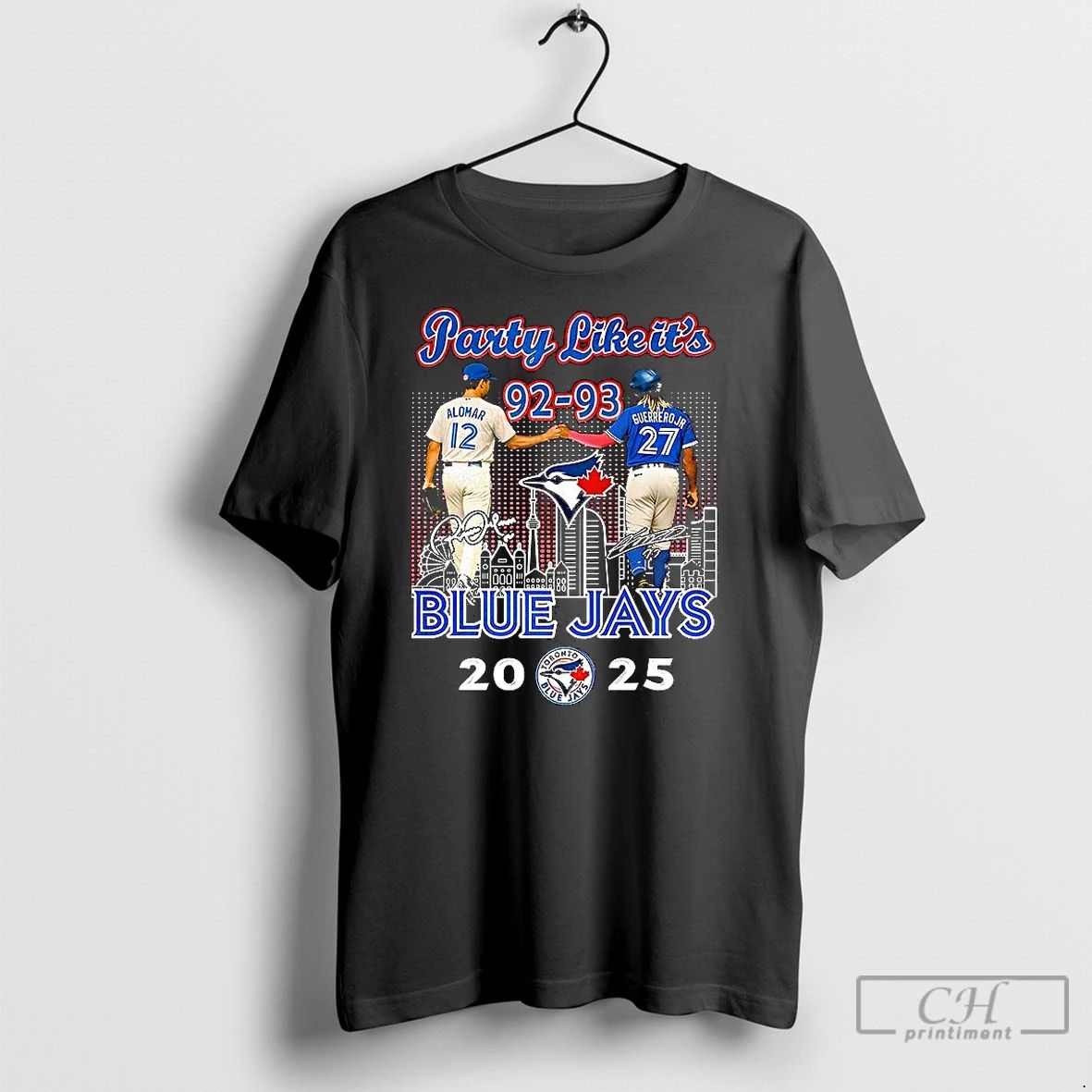 Classic Alomar And Guerrero Jr Toronto Blue Jays Mlb 2025 Party Like Its 92 93