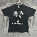 Kobe Bryant Nipsey Hussle T Shirt LA Legends Mens Large Black Rap Basketball Tee