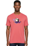 Floppy-Disk-Planet Mens Graphic Tee, 100% Cotton, Casual Summer Wear