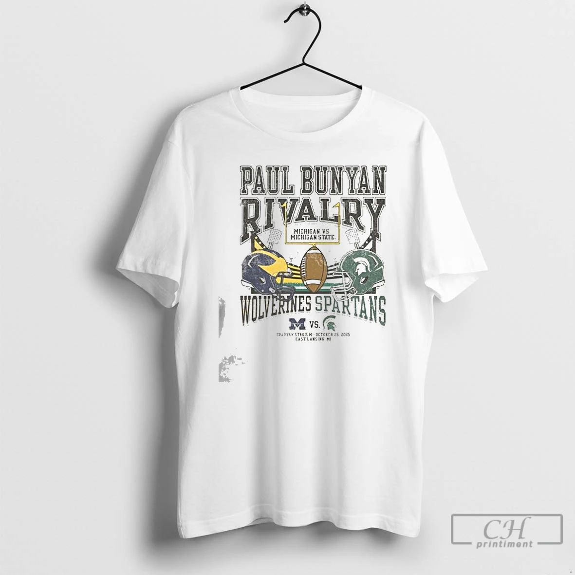 Classic Michigan State Spartans Football Vs Michigan Wolverines Paul Bunyan Rivalry October 25 2025