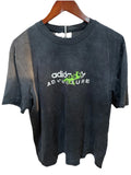 Adidas Adventure T Shirt L/ XL Black Graphic Logo Tee Streetwear Outdoor