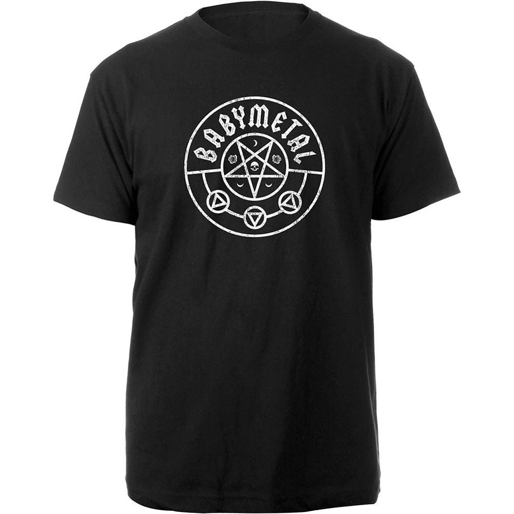 Men's Babymetal Pentagram Slim Fit T-shirt Small Black