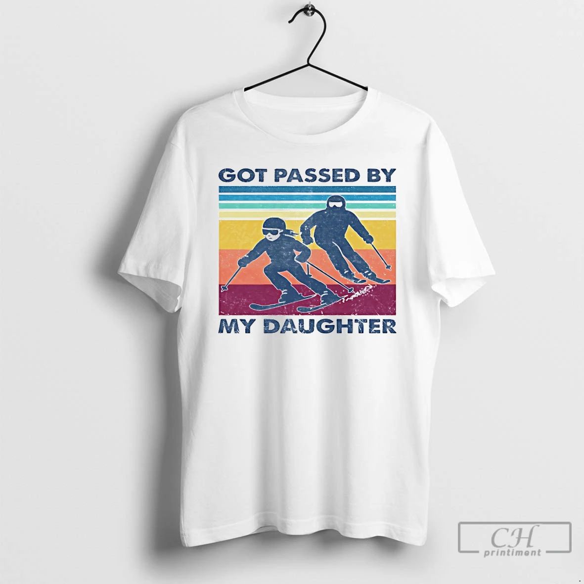 Classic Got Passed By My Daughter Skiing Vintage T Shirts