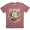 Official Def Leppard T Shirt Love Bites Leopard Red Premium Stonewash Tee New