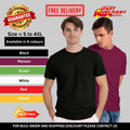 Crew Neck Men's Heavyweight 100% Cotton Short Sleeve T-Shirts
