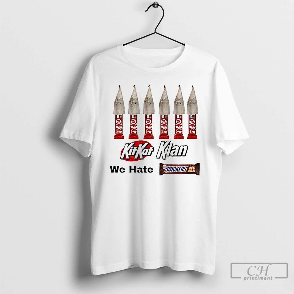 Classic Kkk Kitkat Klan We Hate Snickers Meme T Shirts