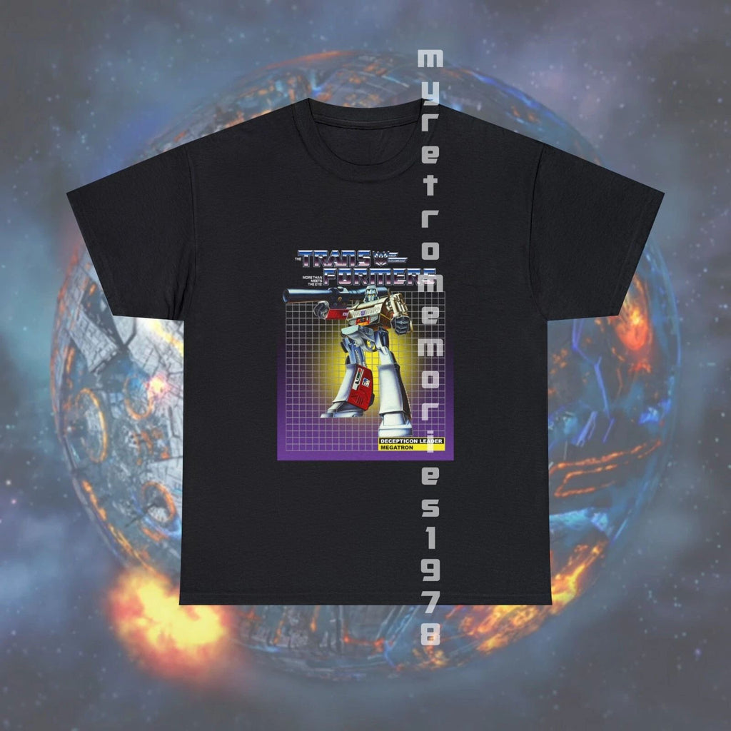 NEW Transformers Decepticon Megatron Box Art Design Black / Purple T-Shirt S-5XL