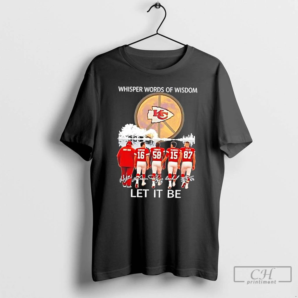 Classic Kansas City Chiefs Andy Reid And Legends Whisper Words Of Wisdom Let It Be