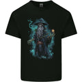 Fantasy Wizard Warlock Skull Mens Cotton T-Shirt Tee Top