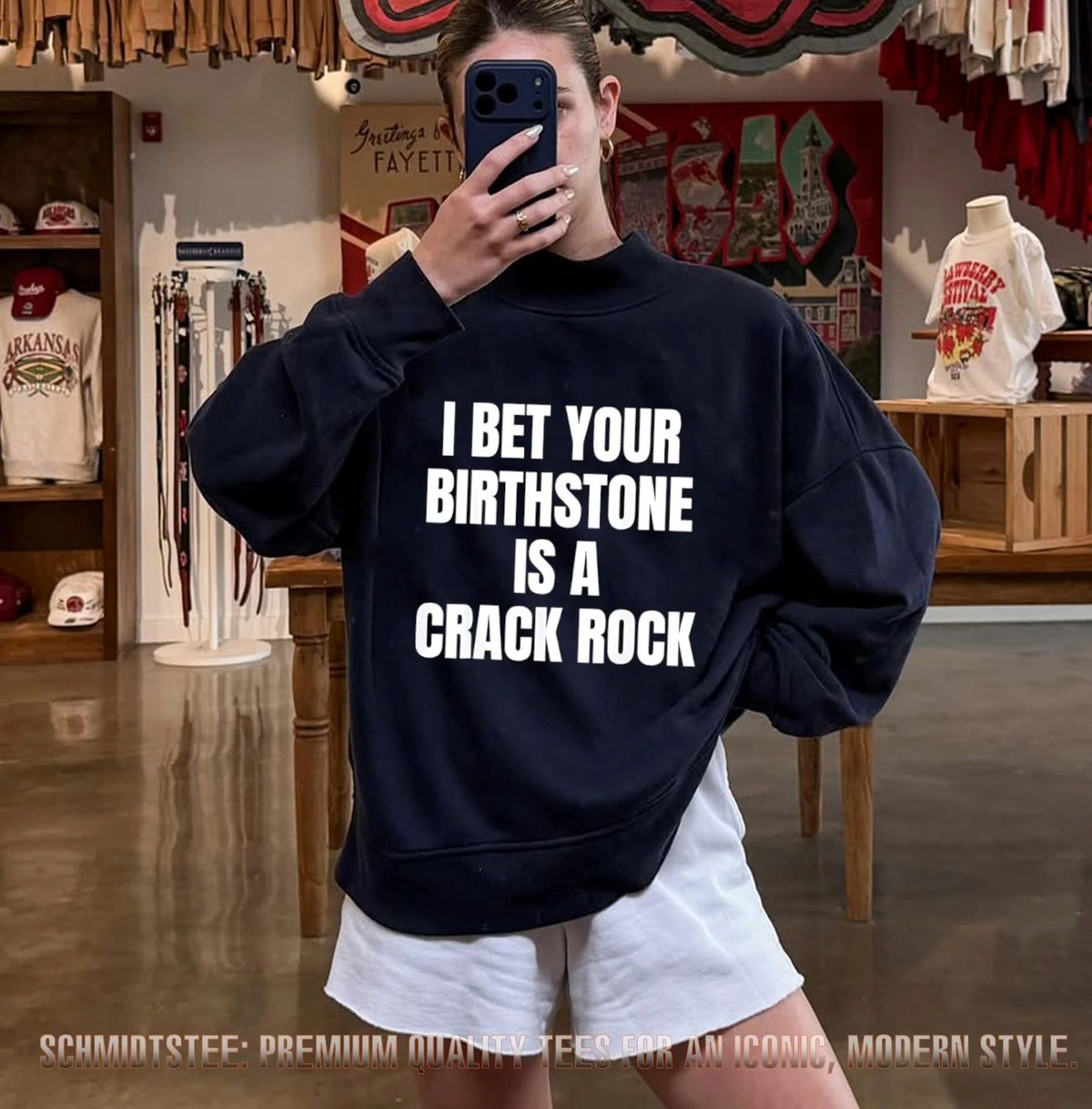 I Bet Your Birthstone Is a Crack Rock sarcastic shirt