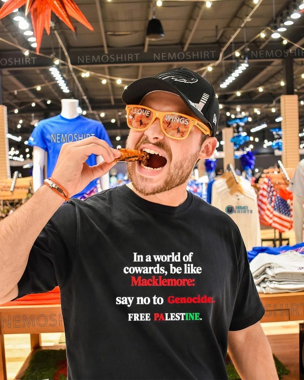 In a world of cowards be like Macklemore say no to Genocide free Palestine shirt