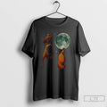 Premium Marcus The Worm Under Moonlight Retro Graphic T Shirts